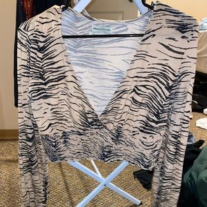 UO Ruth V Neck Blouse